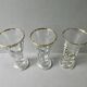 3 glasses with pastis, in Ricard, bistro, early twentieth century