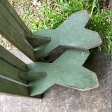 A pair of vintage childrens bench