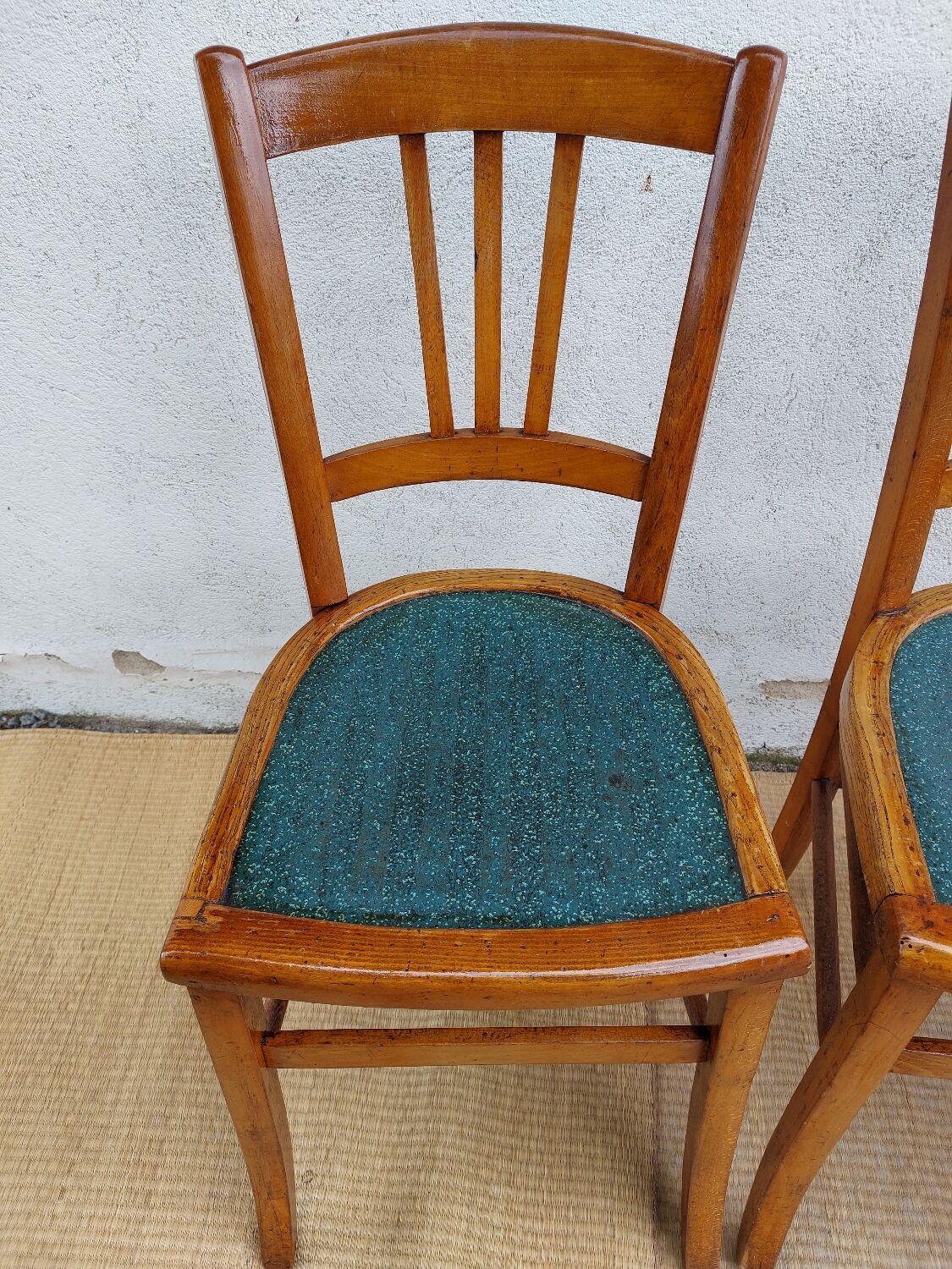 4 Mado wooden chairs, bistro