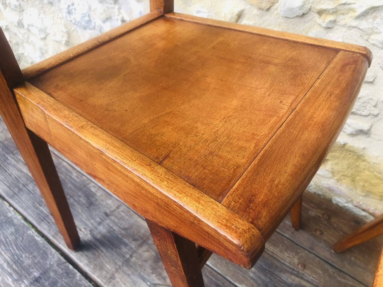 Pair of vintage bistro chairs, Stella Luterma, Circa 60'