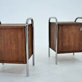 1940s Pair of Bauhaus Bedside Tables, Czechoslovakia