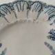 Two ironstone plates Saint-Amand Regency model