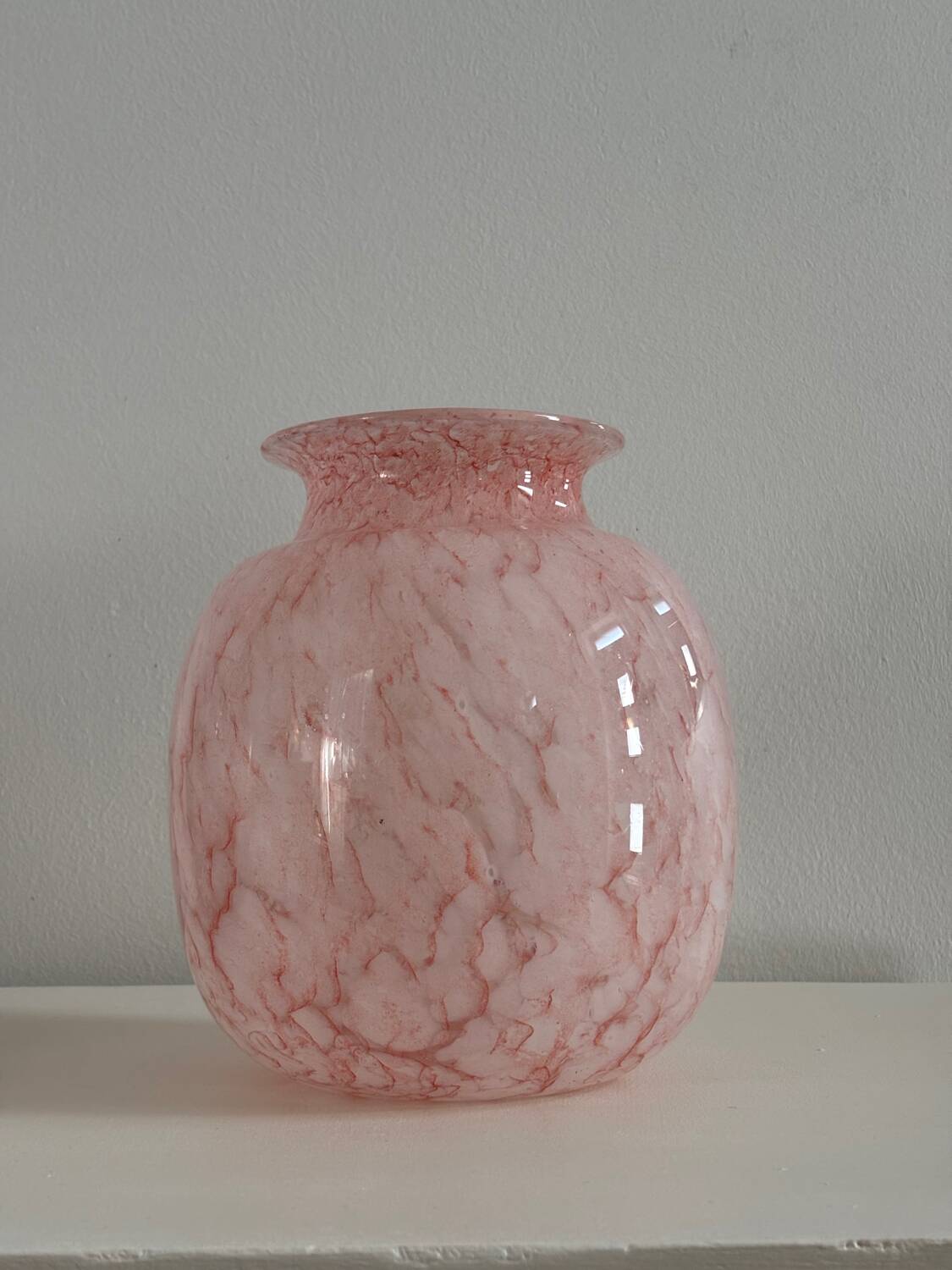Vase en verre soufflé