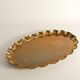 Hollywood Regency Oval Brass Tray by Arvid Johansson, Arvika Konstsmide, Sweden