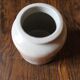 Glazed stoneware mustard pot