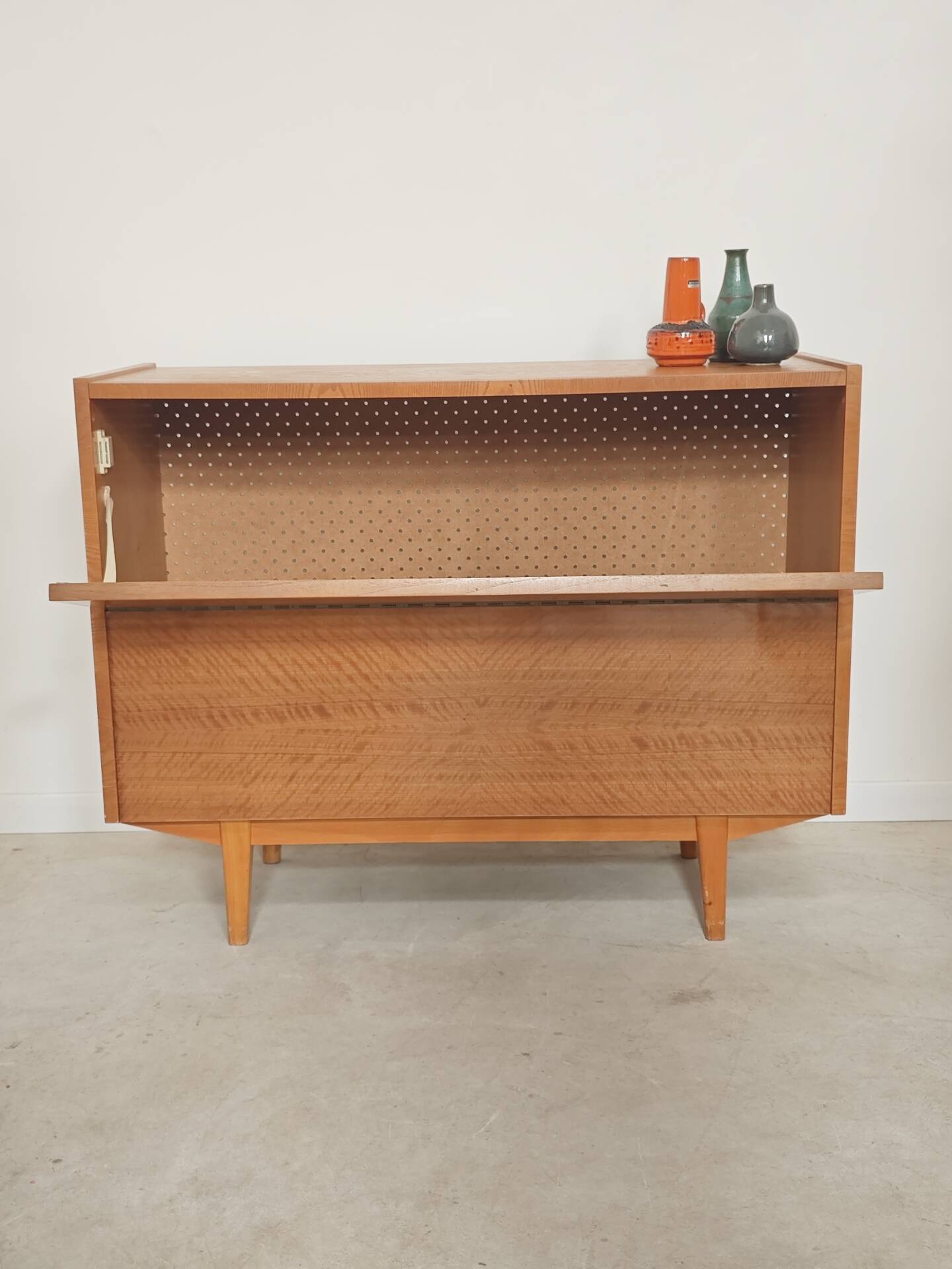 Wooden storage chest for linen or toys Jitona Sobeslav 1960