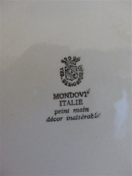 Earthenware plate 1970 Montodovi Italy