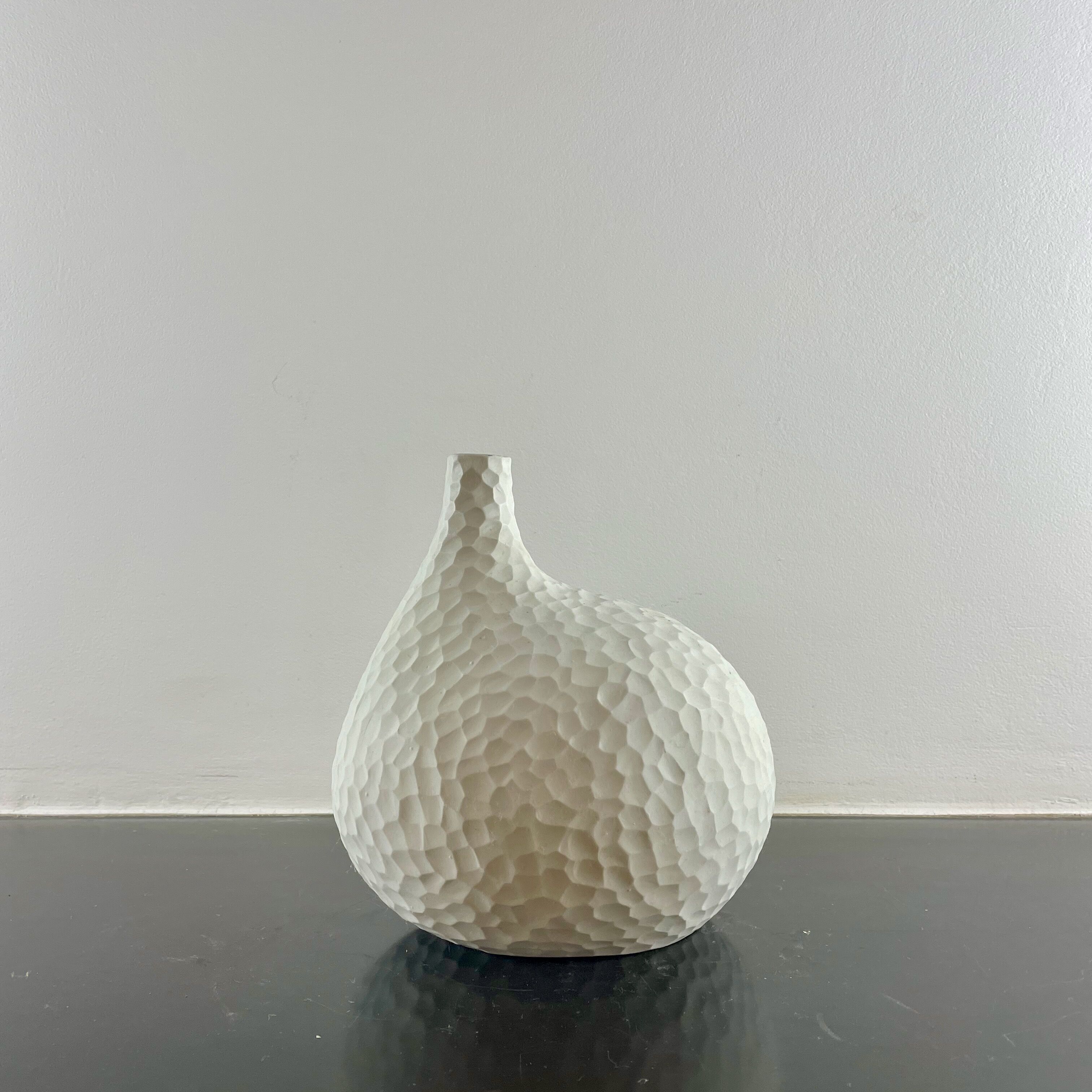 Hammered ceramic vase