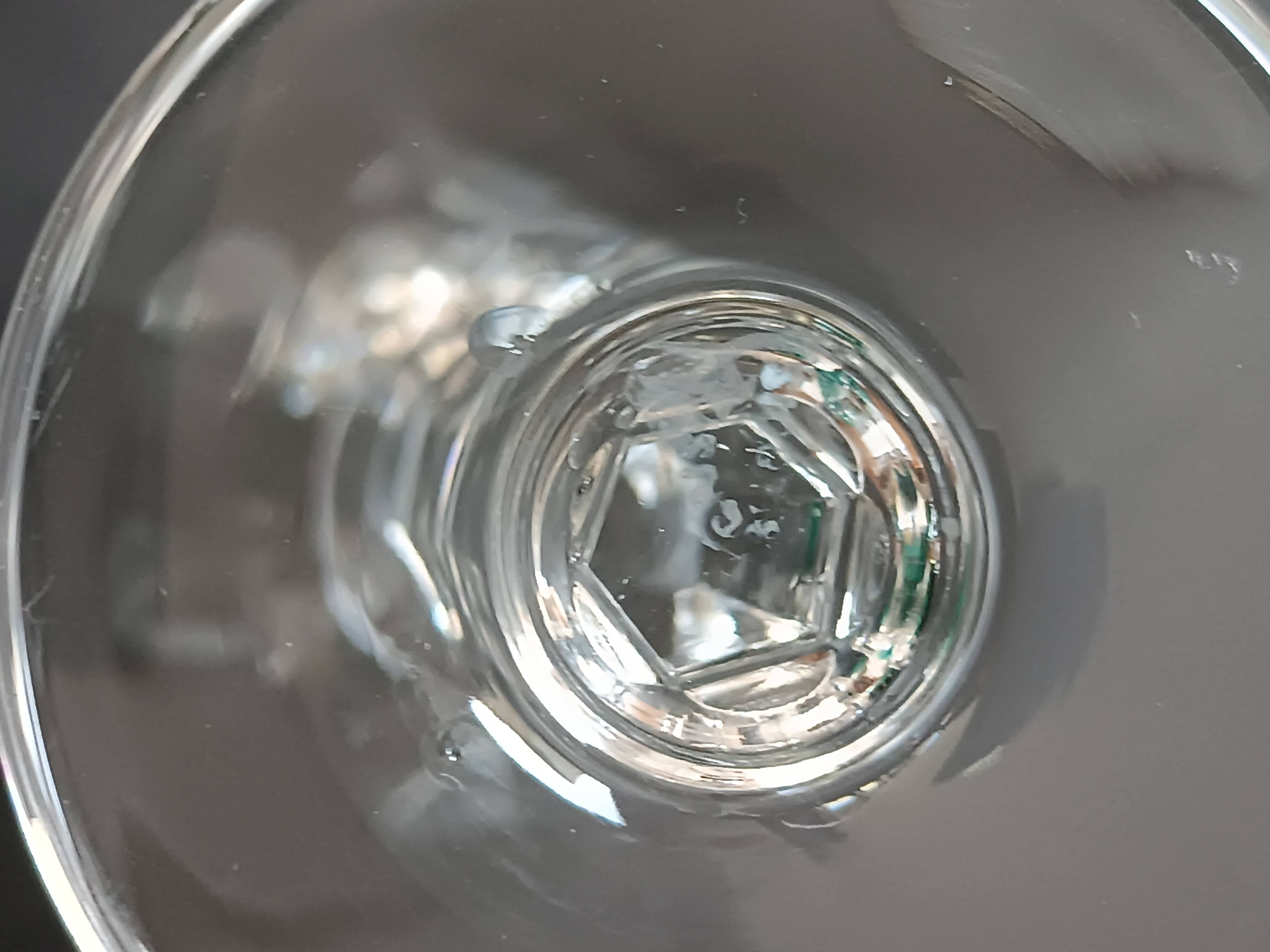 6 crystal stem glasses Cerdagne service Saint Louis vintage