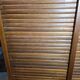 Antique double curtain oak cabinet