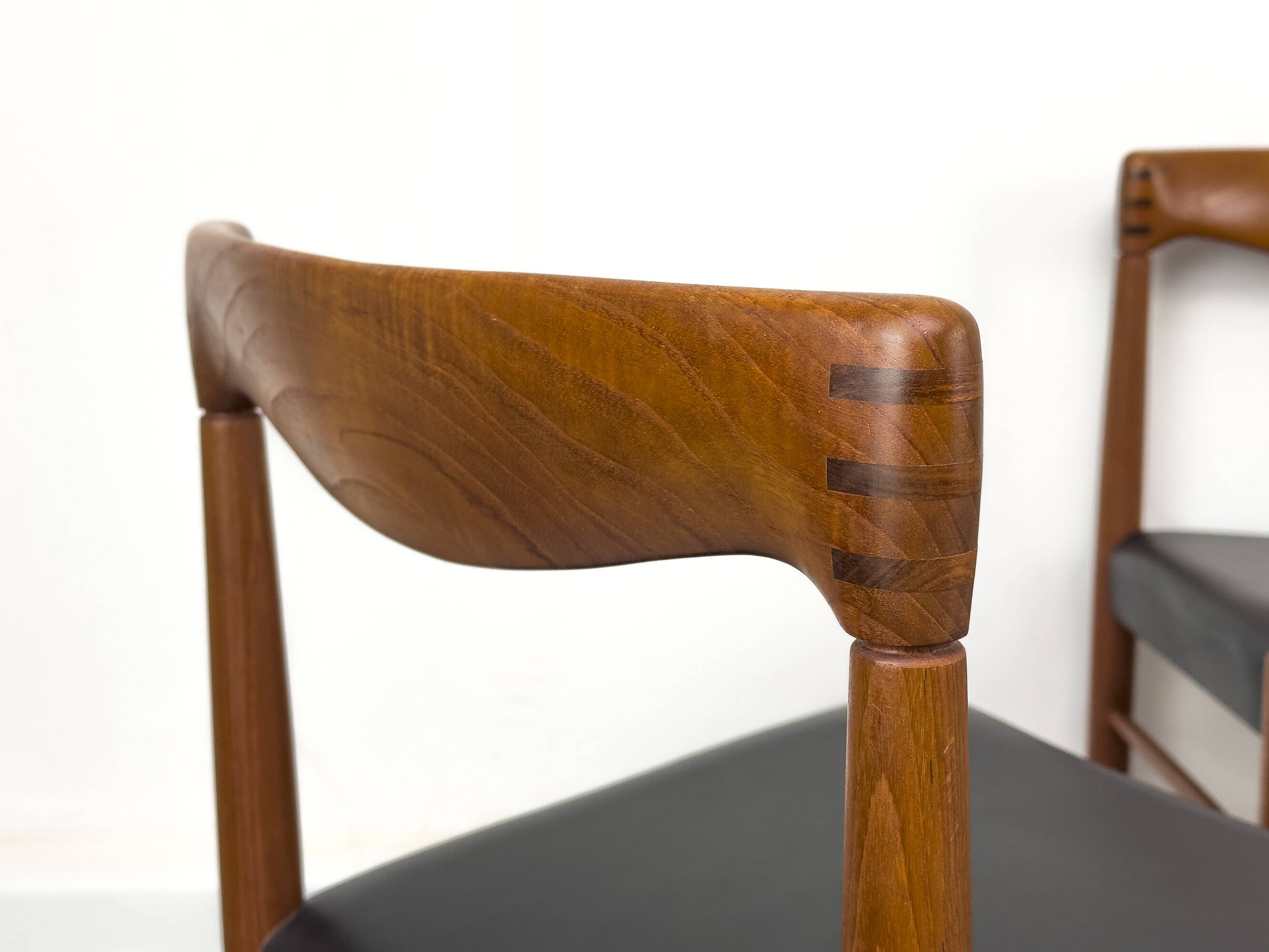 Danish Teak Dining Chairs by H. W. Klein for Bramin, 1960s, Set of 4