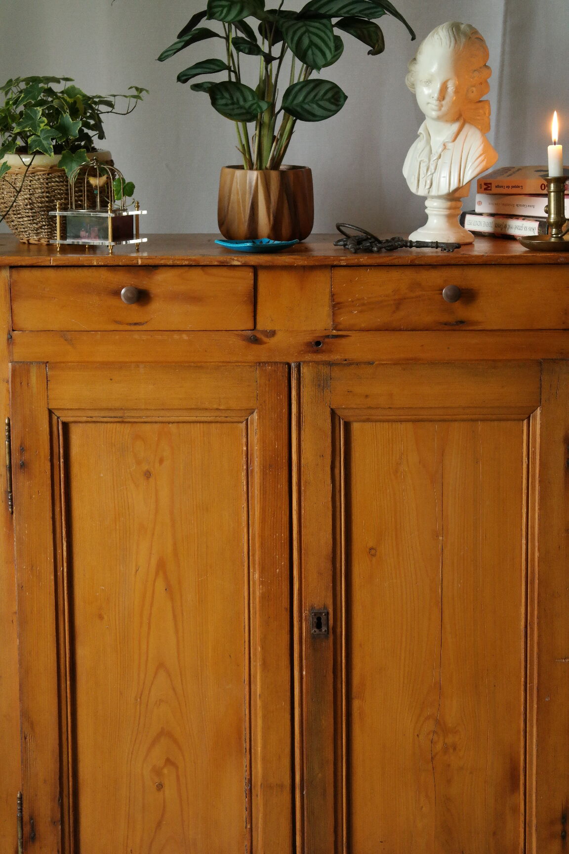 Buffet haut parisien bois de sapin huilé