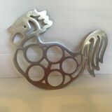 Rooster hen eggs trivet