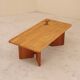 Table basse en hêtre massif, Seltz, France, 1988