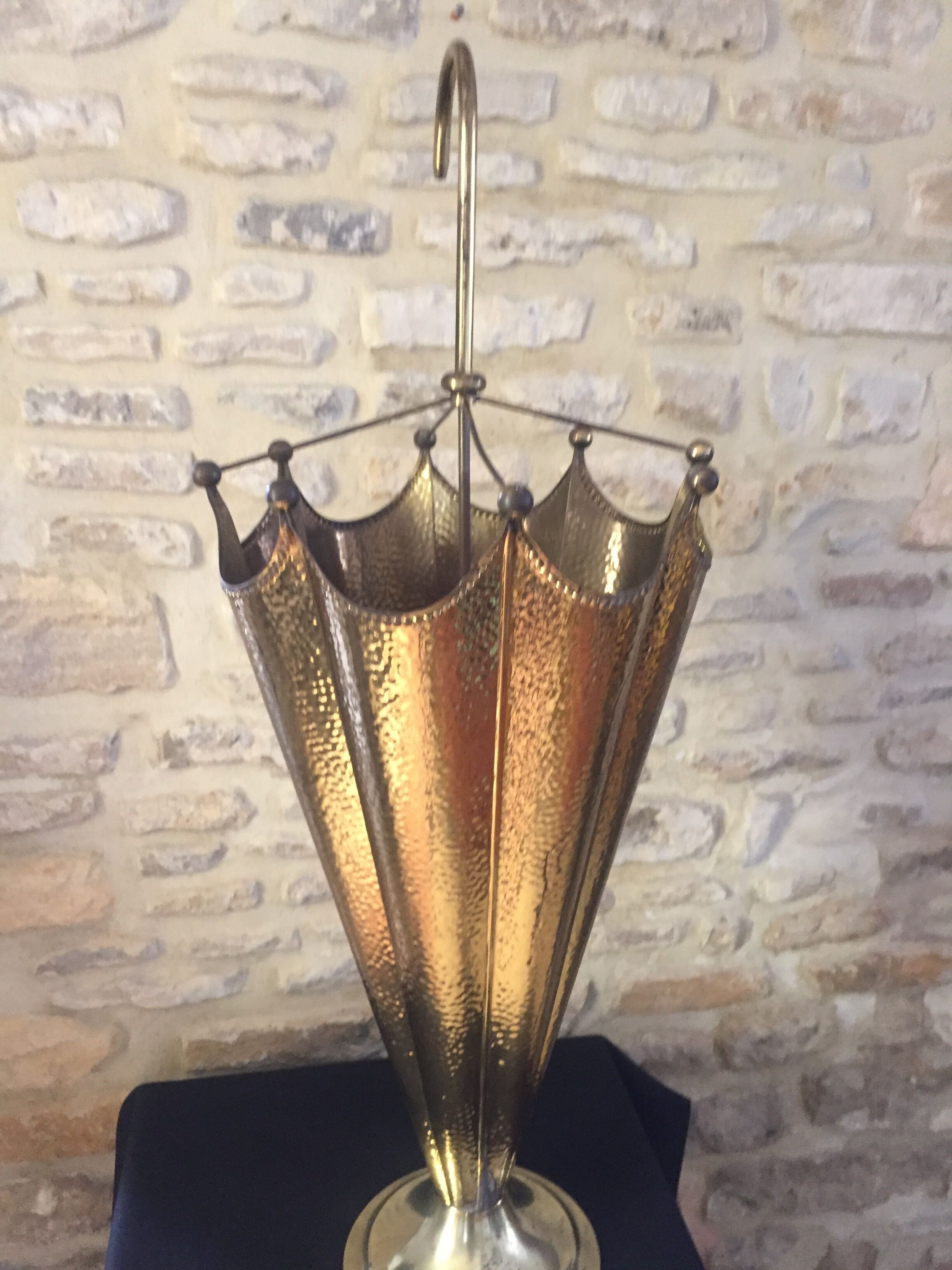 Vintage brass umbrella holder