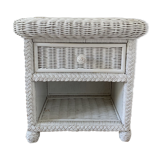 Wicker bedside table