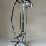 Jean Paul Creations fireplace tool set, 1970s design