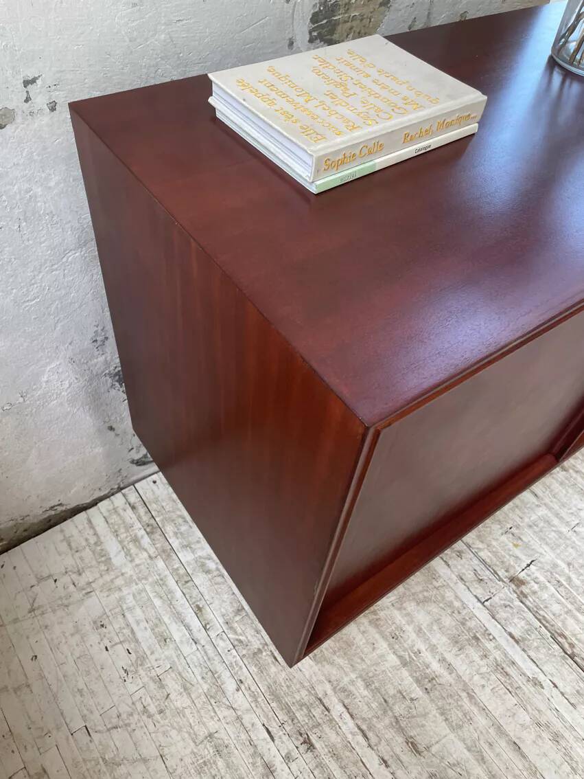 Scandinavian modernist teak sideboard with 4 drawers