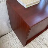 Enfilade scandinave moderniste en teck à 4 tiroirs
