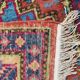 Vintage carpet sinkiang caucasian designs 92x150 cm