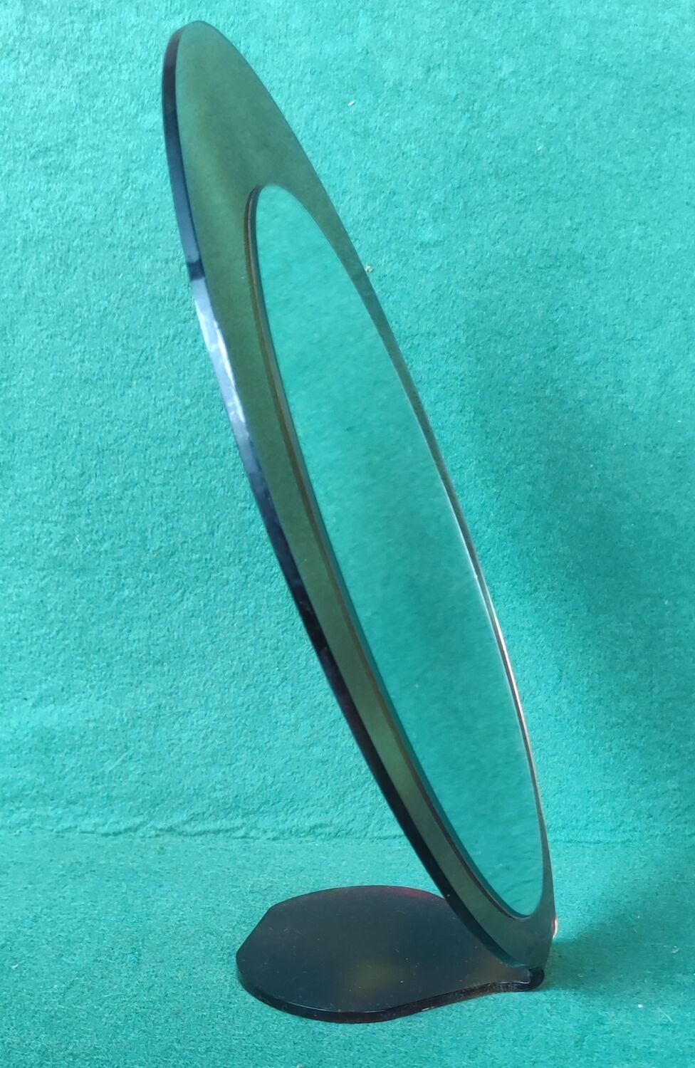 Miroir vintage à poser/plastique fumé