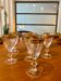 Set of 6 engraved digestive/liqueur/port/drop glasses