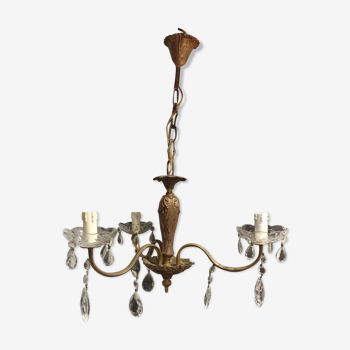 Brass grapefruit chandelier