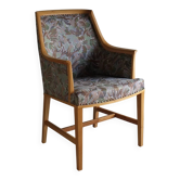 Swedish Grace floral birch wood armchair