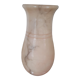Vase in pink alabaster veined with gray