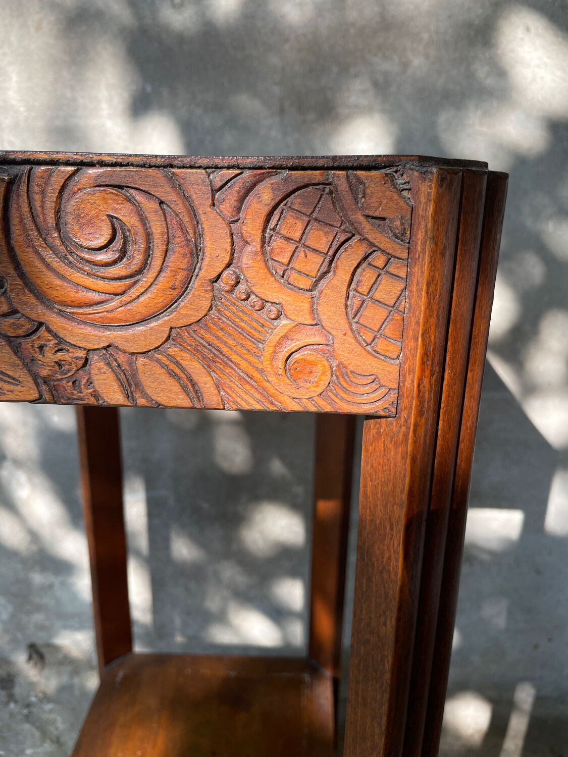 Carved table