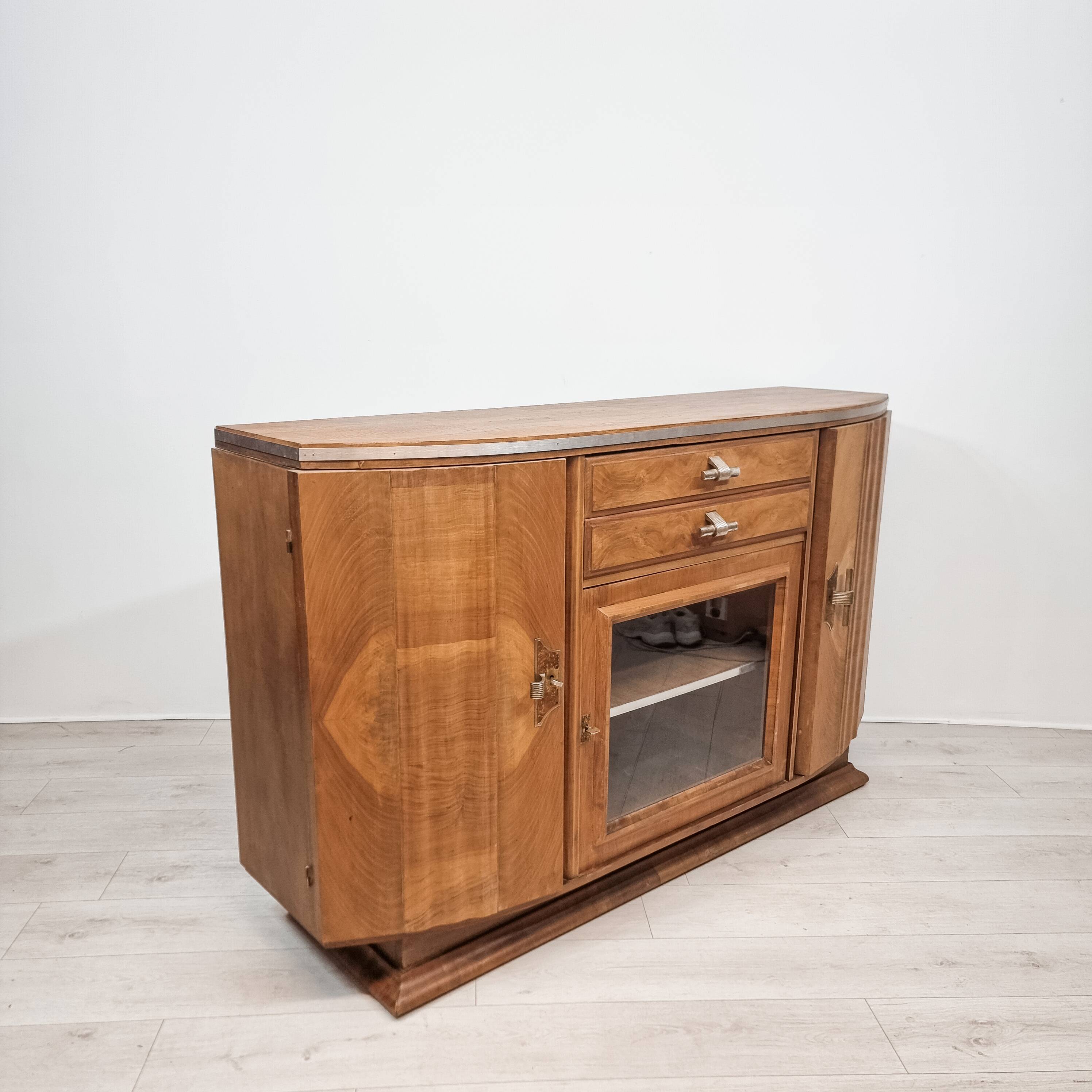 Art Deco walnut sideboard