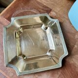 Old ashtray, pocket tray, in brass