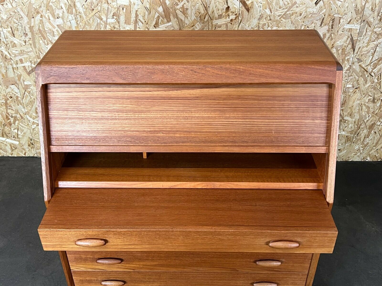 60s 70s Teak Secretary Danish Modern Desk Dyrlund Design Denmark 60s 70s