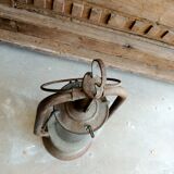 Old iron kerosene lamp