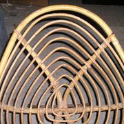 Armchair of child in rattan and metal, 70 years