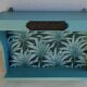 Wooden kitchen shelf