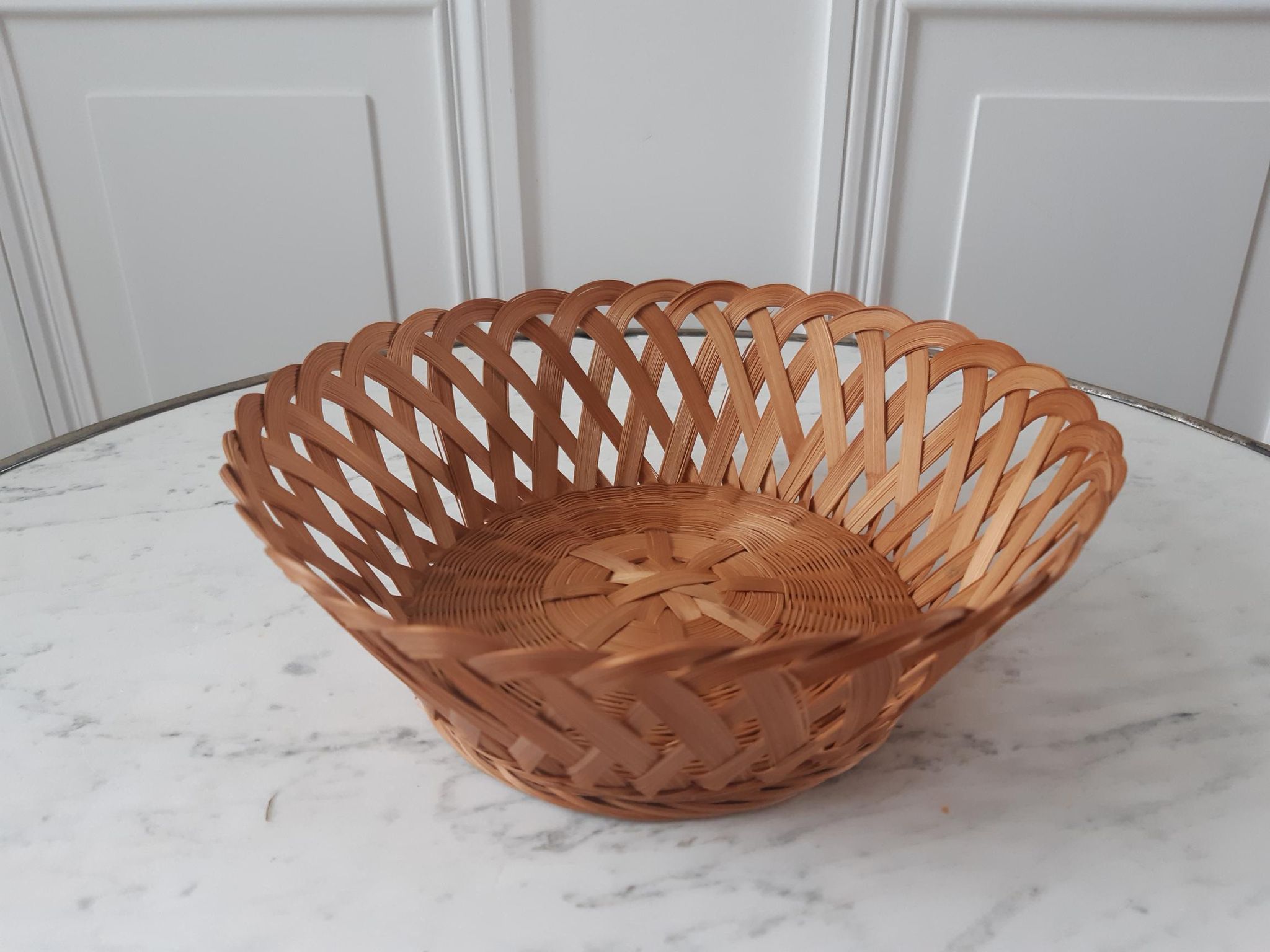 Panière en rotin