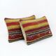 Set of 2 vintage kilim cushion covers 30x51 cm