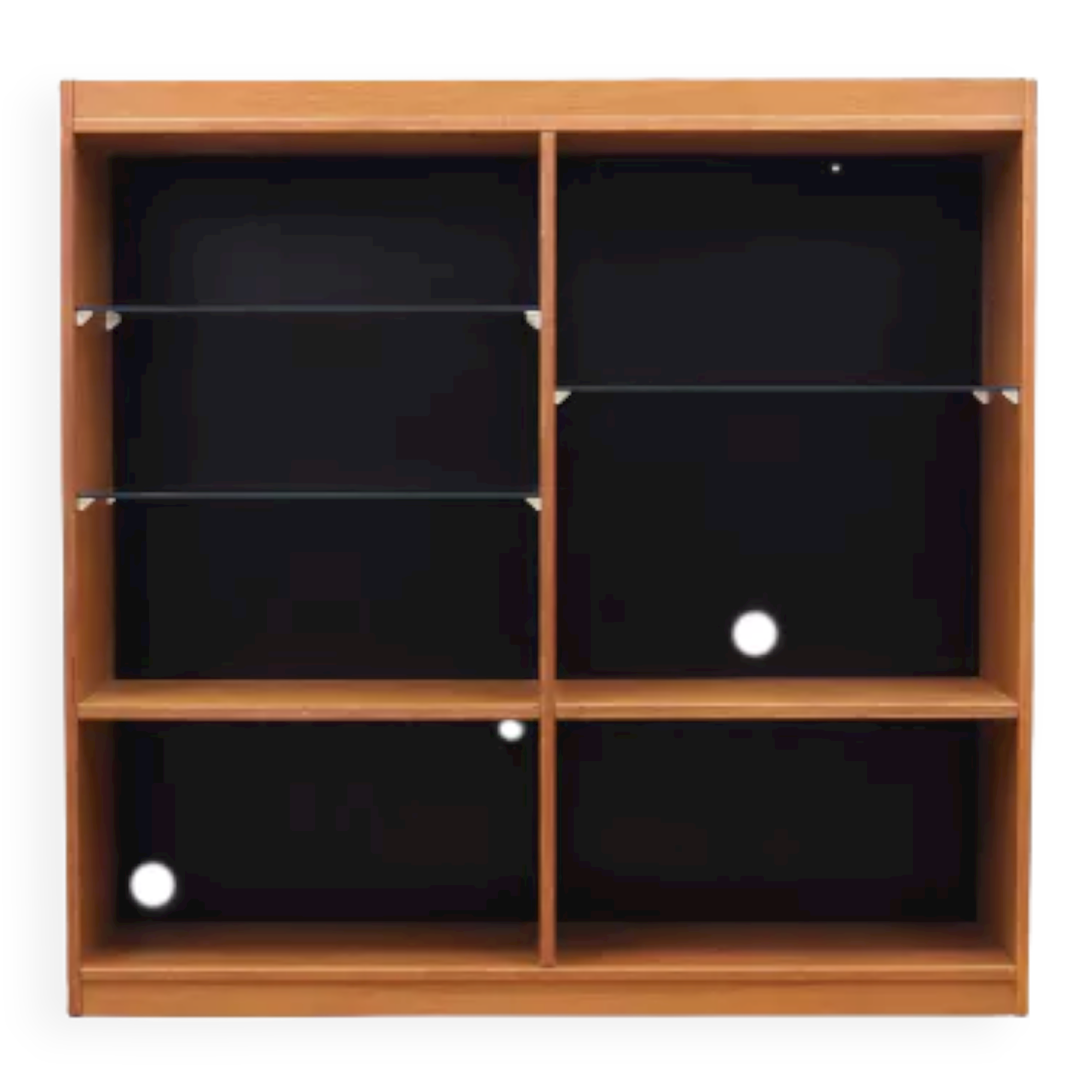 Oak bookcase, Danish design, 1970s, manufactured by ÆJM Møbler