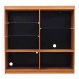 Oak bookcase, Danish design, 1970s, manufactured by ÆJM Møbler