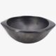 Colombian wobbly bowl in black ceramic, 1970s.