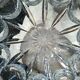 Mid-century crystal ball vase