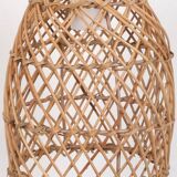 White Rattan Wall Sconce Lamp