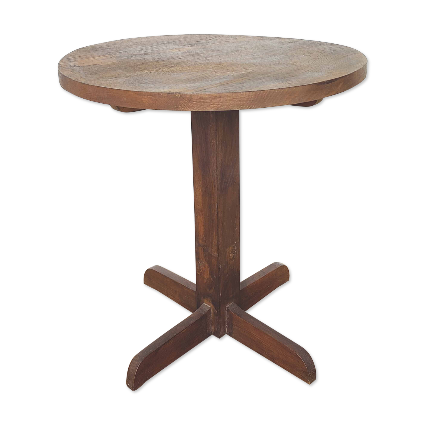 Wooden pedestal table 40s