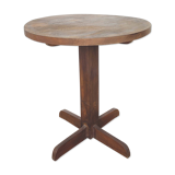Wooden pedestal table 40s
