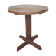 Wooden pedestal table 40s