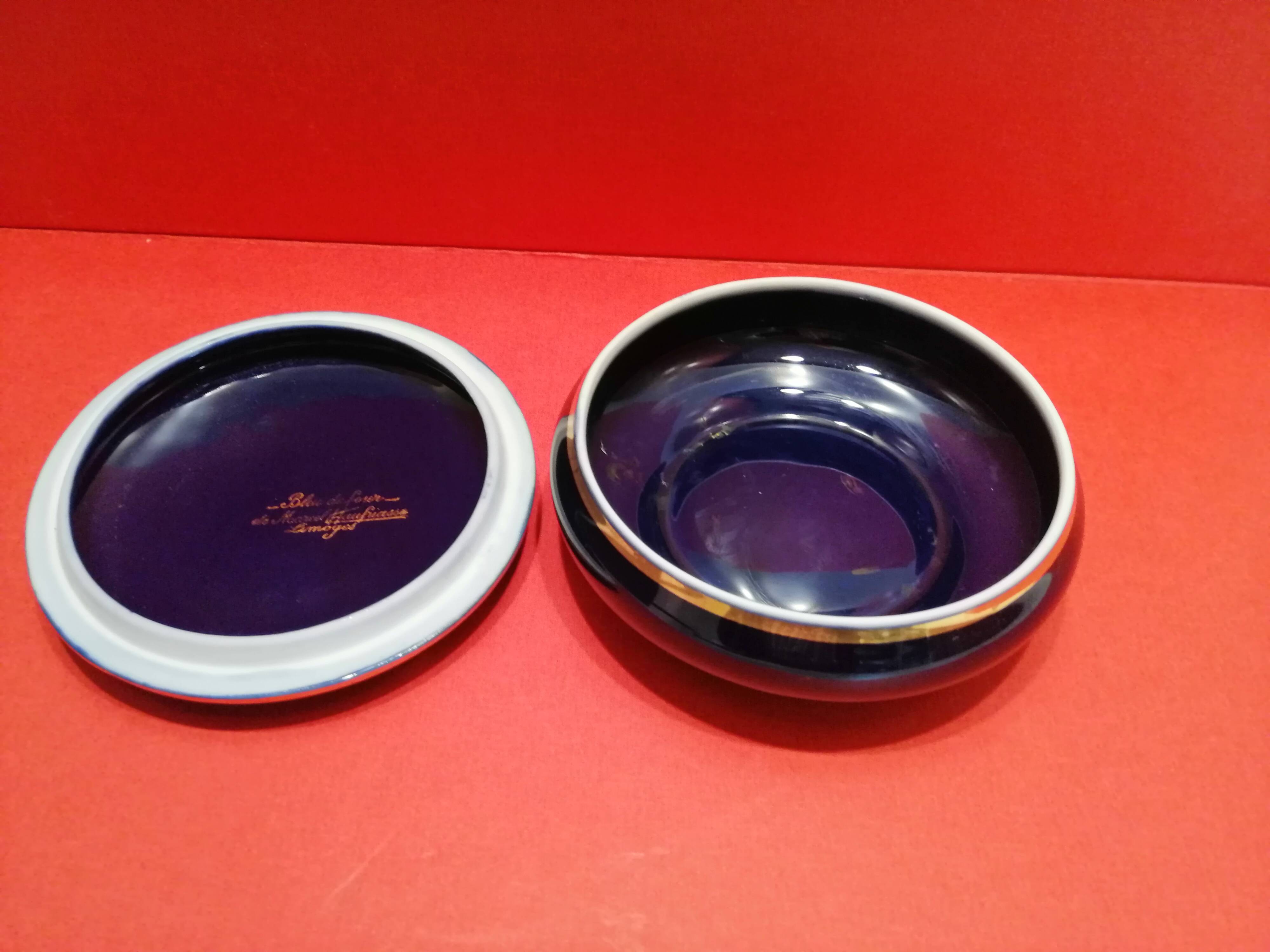 Limoges blue oven candy