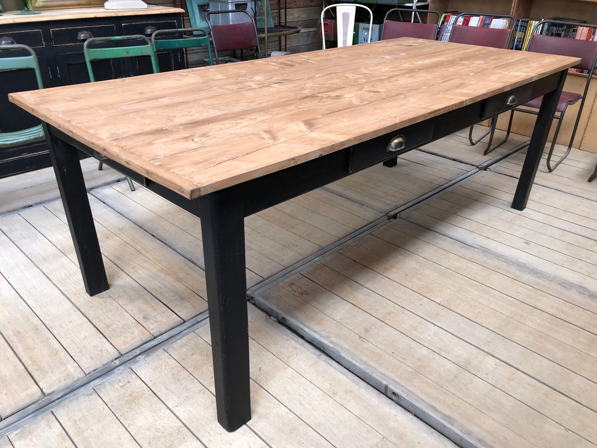 Old community table 6 drawers