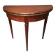 Table demi lune en acajou