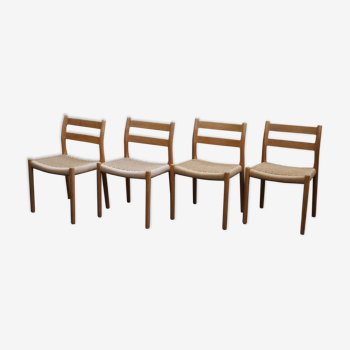 Serie de 4 chaises Niels Otto Moller